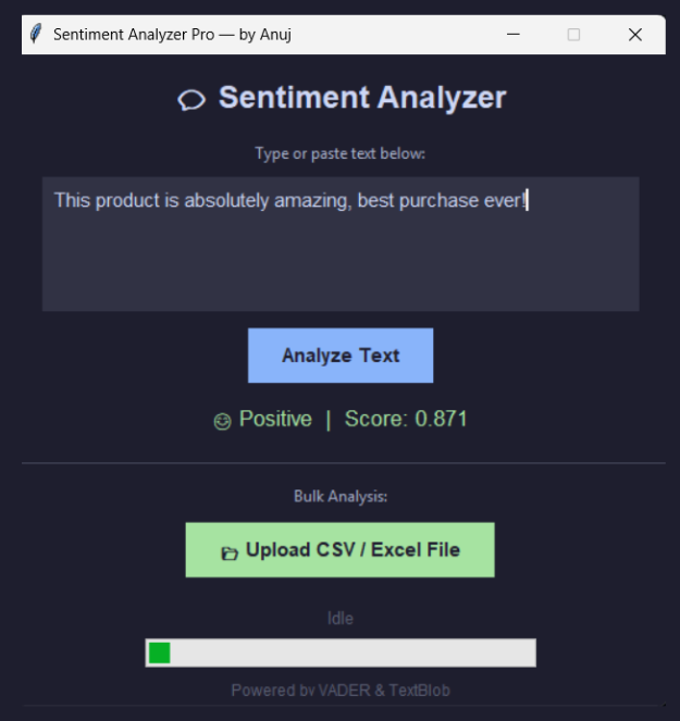 Sentiment Analyzer