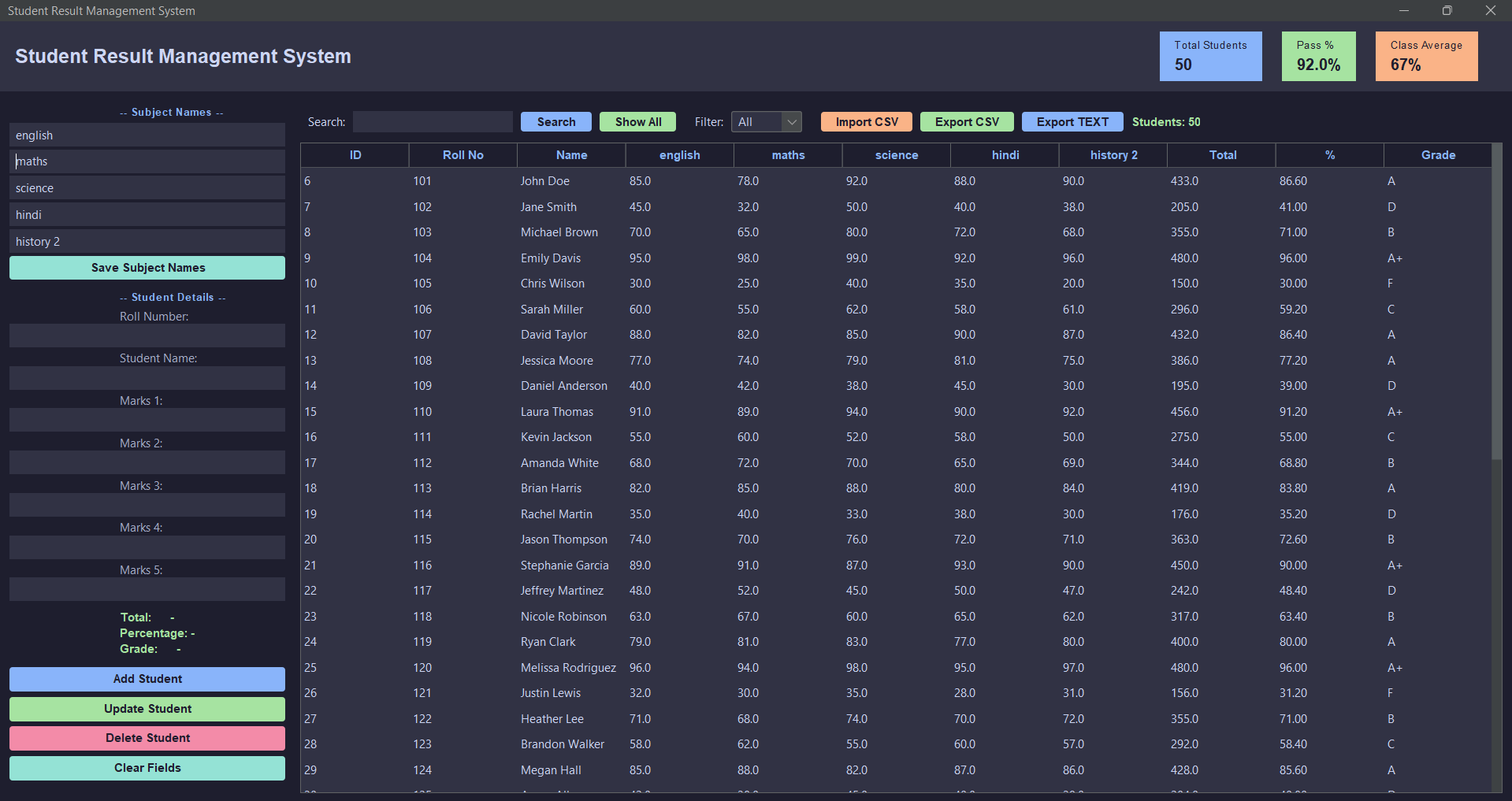 Result System