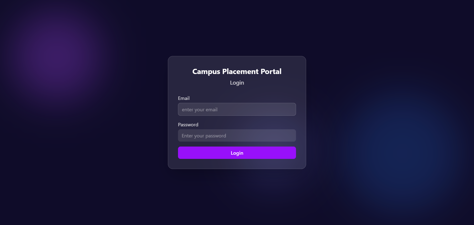 Placement Portal